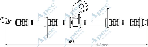 APEC BRAKING Pidurivoolik HOS3437